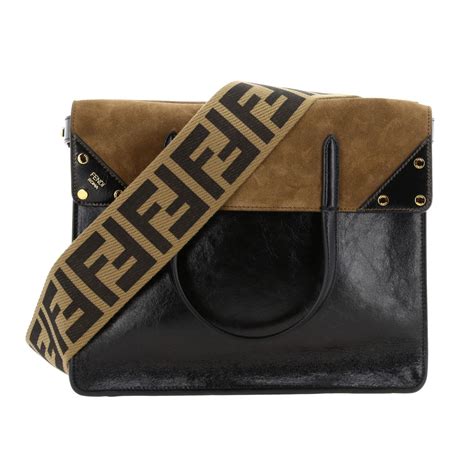 borsa fendi tracolla nera|borse donna fendi it.